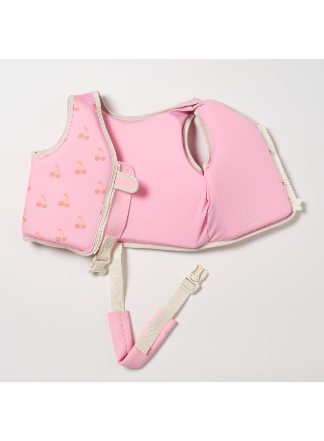 ساني لايف سترة سباحة للأطفال قطن كاندي كرز 2-3 سنوات - Image 4